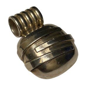 Pendant Silver 925 Marked for Necklace Wear Vintage Square Shape Rounded Corners